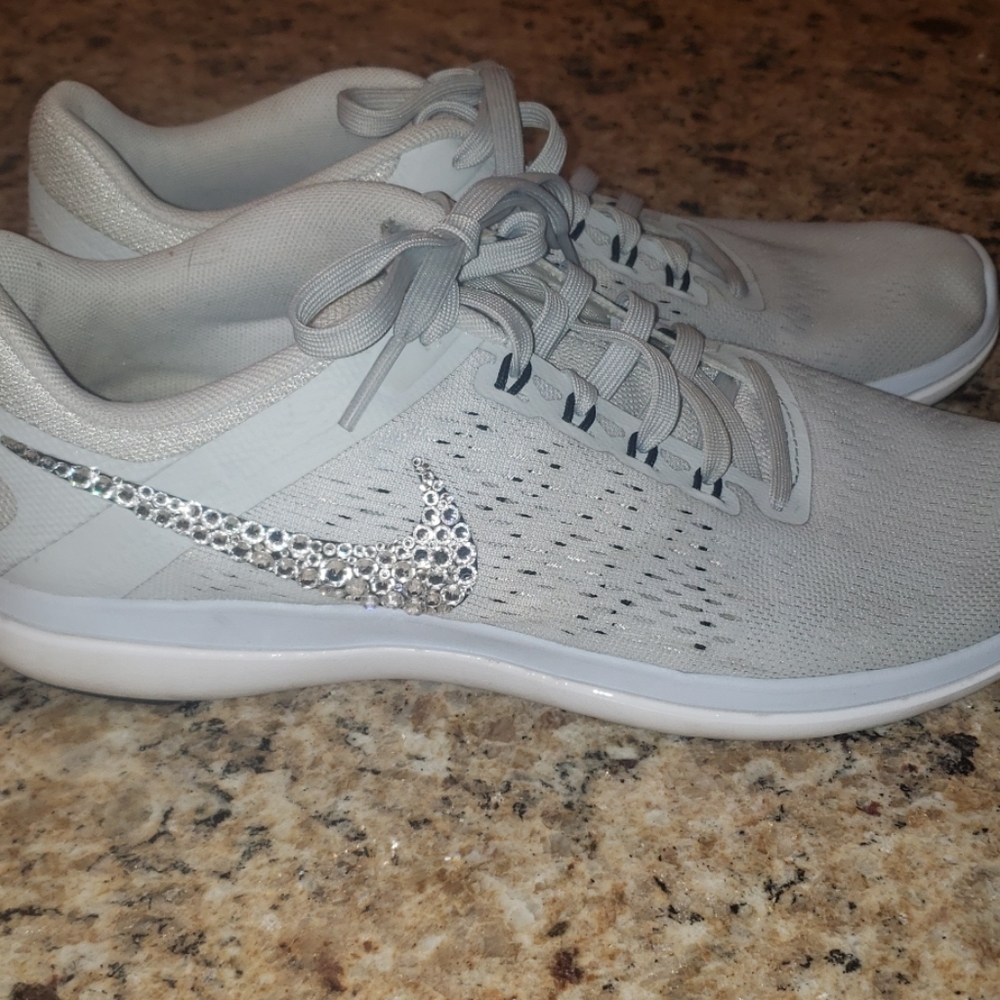 Nike flynit blinged out tennies